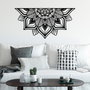 Wallity Mandala-S-1 Accesorio de Pared Decorativo de Metal Negro
